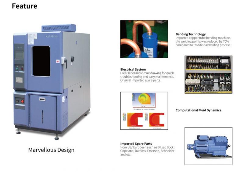 80L High Precise Ce Standard Temperature Humidity Test Chamber