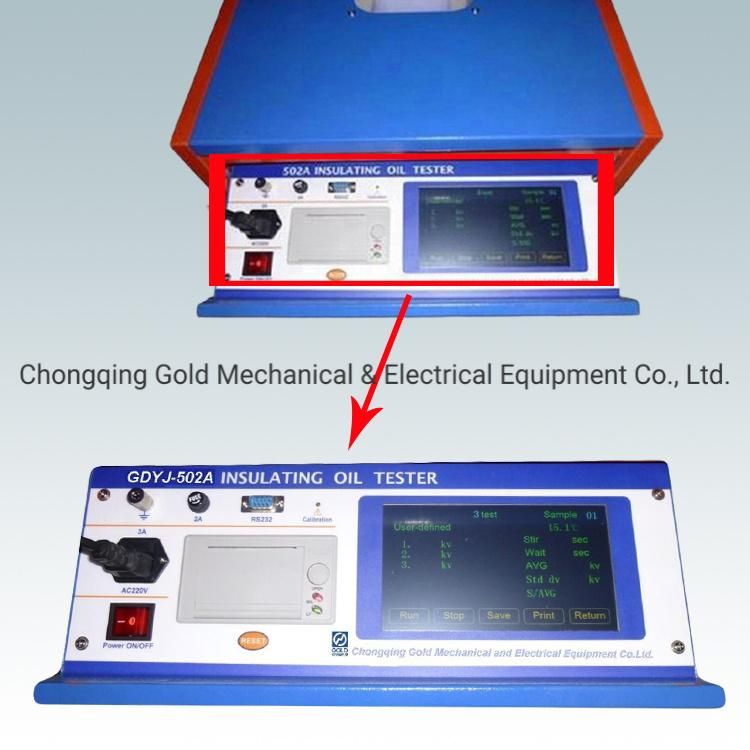 ASTM D877 Automatic Portable Transformer Oil Breakdown Voltage Testing Equipment