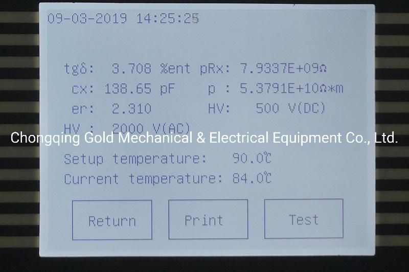 Insulating Oil Dielectric Loss Tangent Analysis Instrument