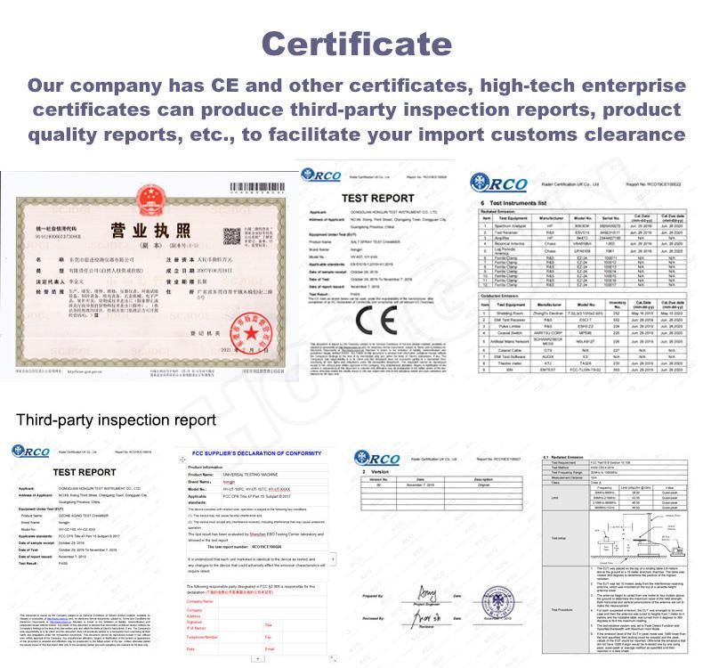 Hj-16 Walk in Cold Room Testing Chamber with ISO9001 Approved