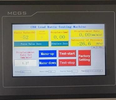 Touch Screen Cbr Test Apparatus for Soil