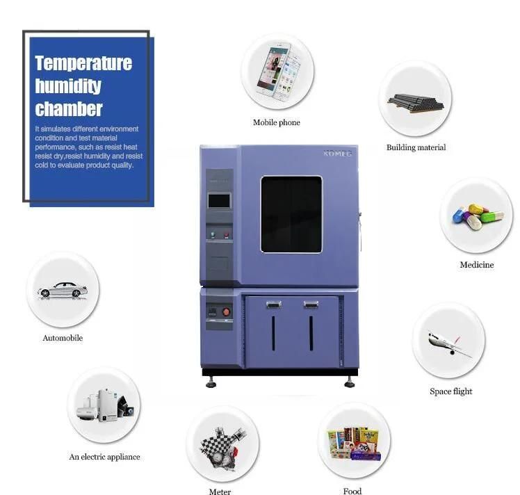 Lab LCD Display Stainless Steel Temperature Humidity Testing Chamber for Reliability Test
