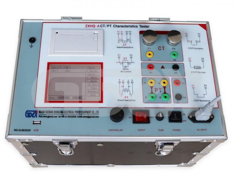 CT/PT Characteristics Tester With Test Data Filtering and Printing