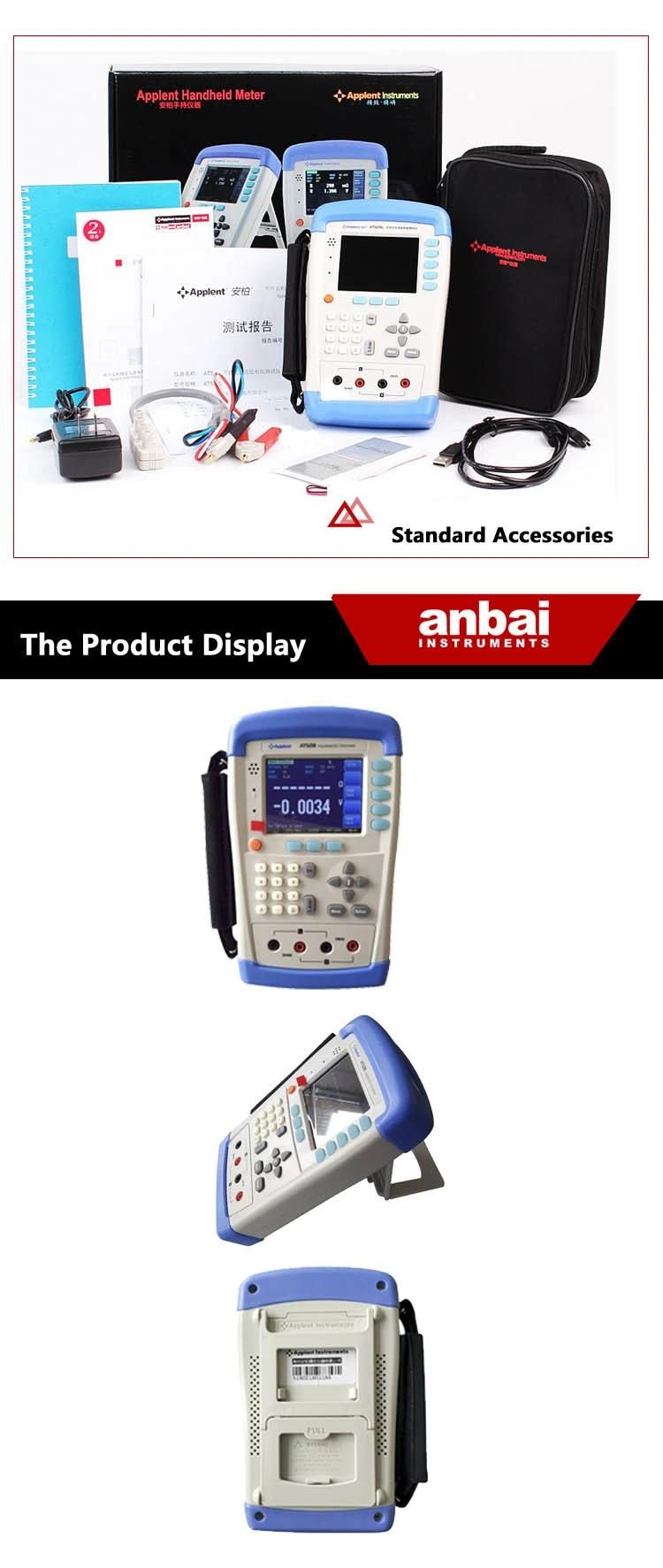 Portable Battery Internal Resistance Meter for Storage Battery Manufacturer (AT528)