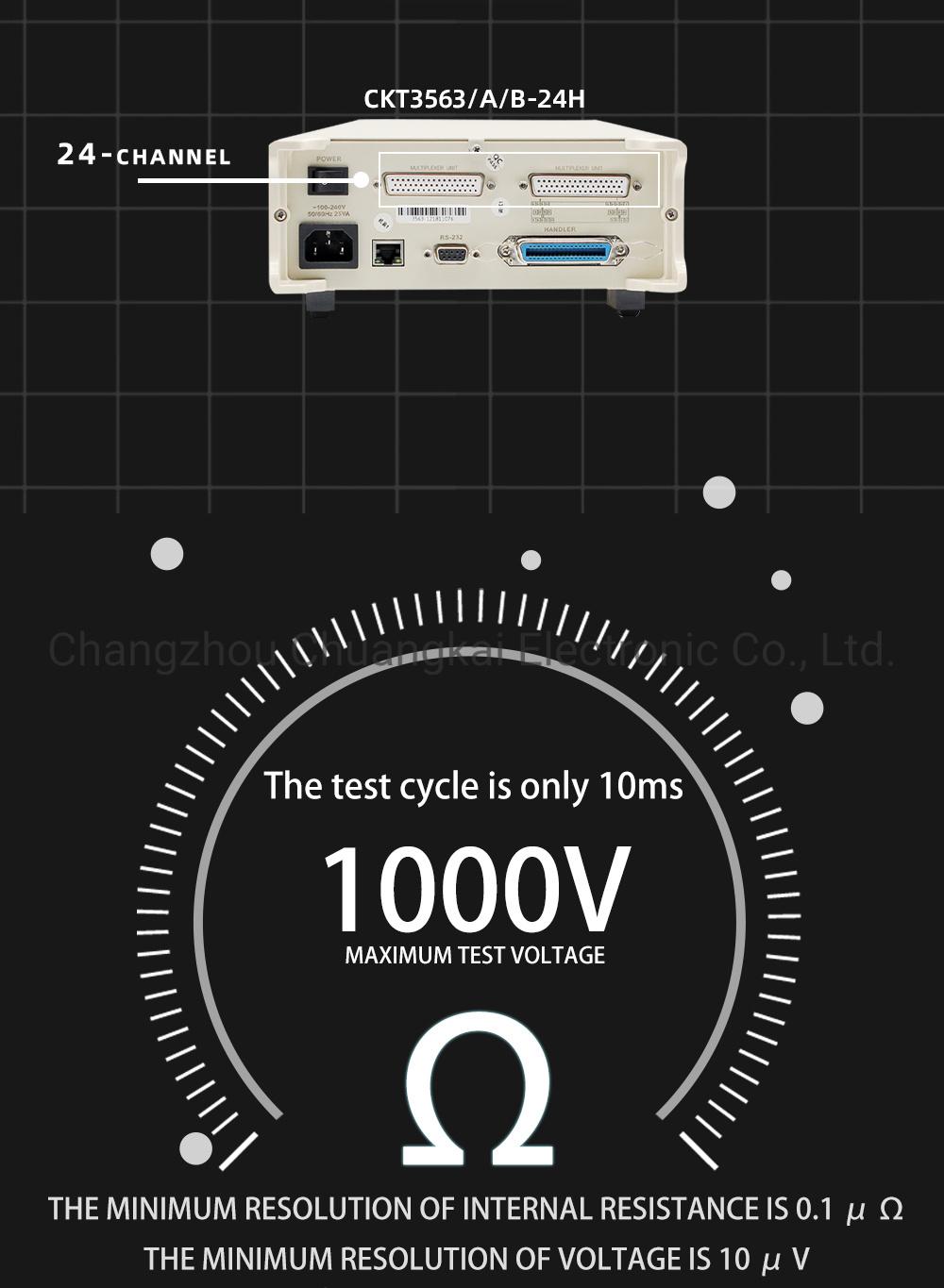 Ckt3563A 12V Car Electrical Battery Tester AC Resistance Test Instrument