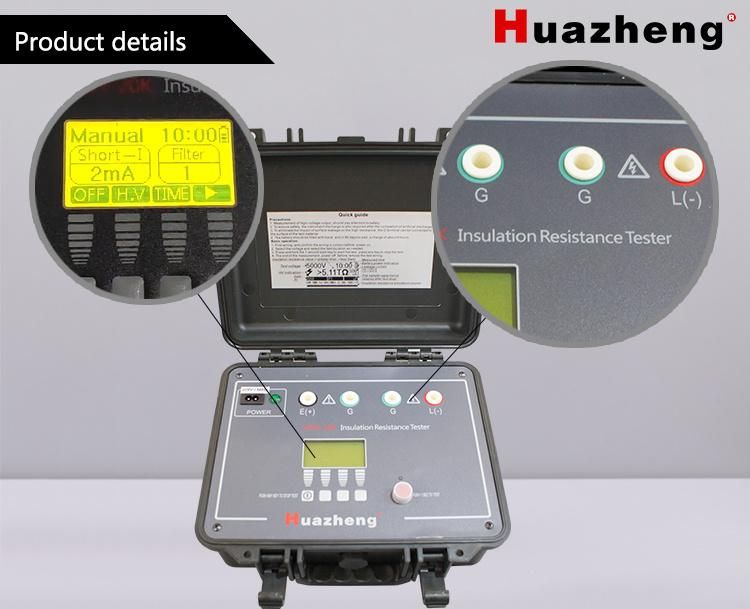 Manufacturer Top Quality 500V to 20kv High Voltage Insulation Tester