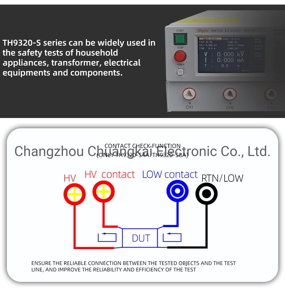 Th9320-S8a AC&DC Hipot Tester with Contact Check Function