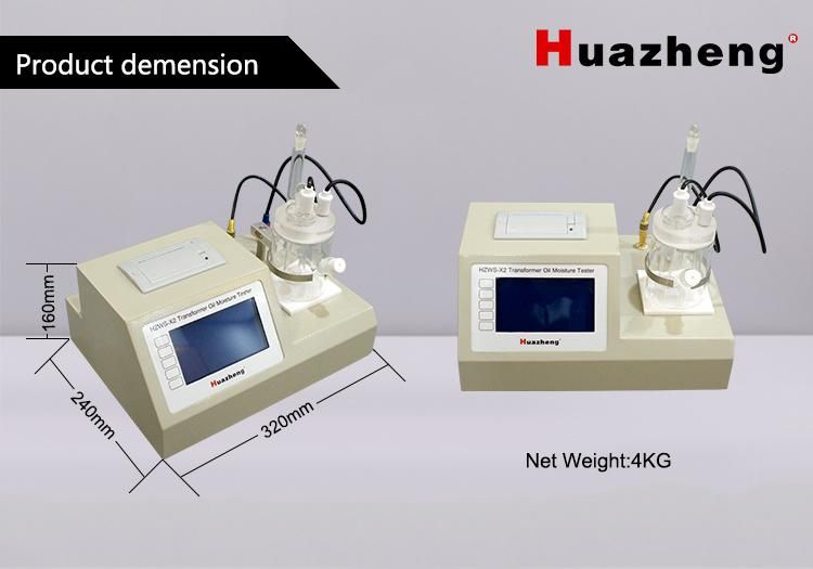 Easy Operation Transformer Oil Trace Moisture Water Content Testing Equipment