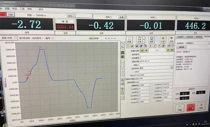 Computer Controlled Metal Wire Material Torsion Testing Machine