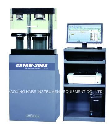 Computerized Electro-Hydraulic Servo Cement Flexure and Compression Testing Machine (CXYAW-300S)