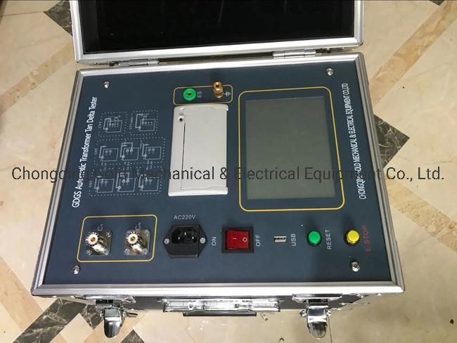 Automatic Capacitance and Dissipation Factor Tester 10kv Transformer Tan Delta Meter