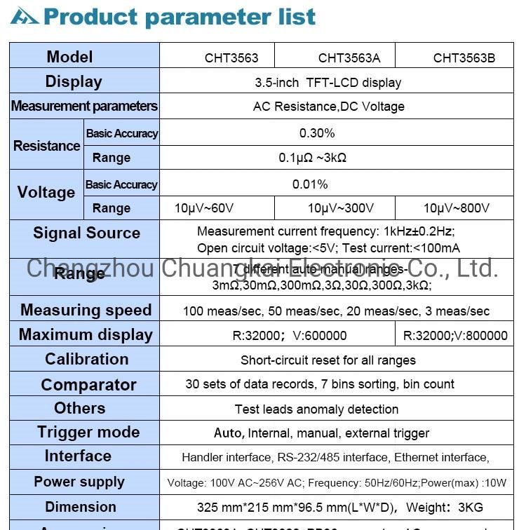 Cht3563A-24h Battery Storage Tester 12 Volt Battery Monitor