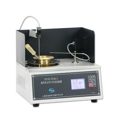 Automatic cleveland open cup flash point for oil testing