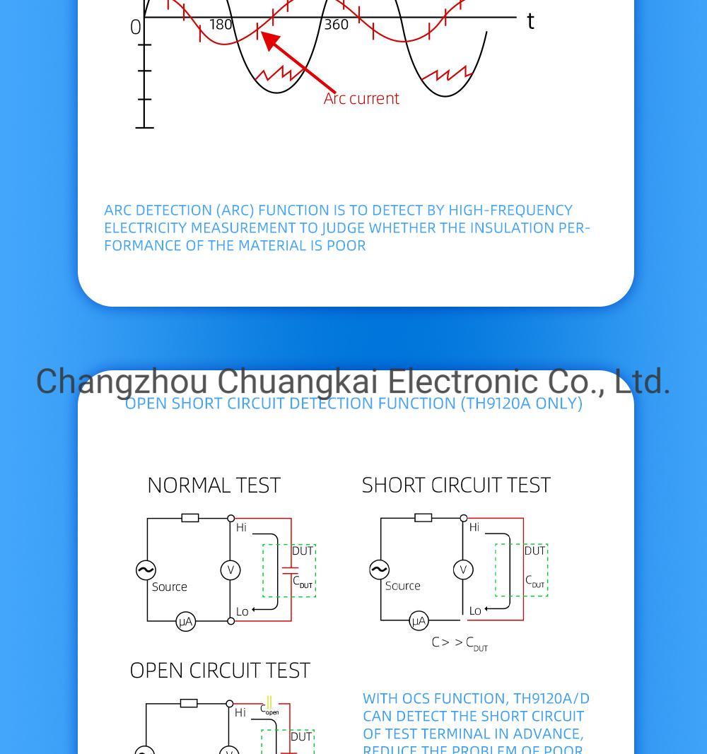 Tonghui Th9120d Hipot Tester DC 0.05-12.0kv DC/IR Test Mode