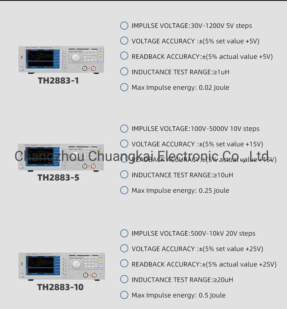 Th2883-10 Impulse Winding Tester 20mh Inductance Impulse Voltage Output 500-10kv