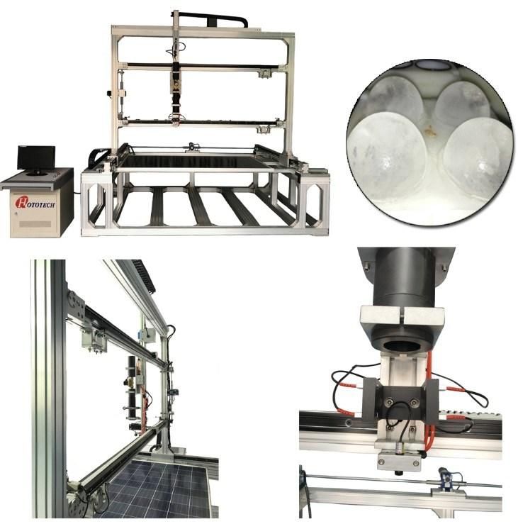 Photovoltaic Module Hail System Testing Machine with Solar Panel IEC61215-2: 2016 Testing