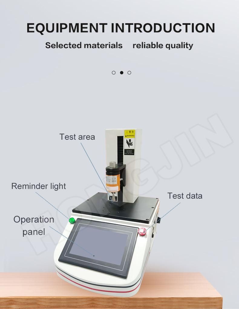 Hj-1 Key Switch Load Stroke Curve Tester/Button Displacement /Switch Load Curve Testing Machine