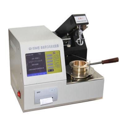 Astmd92 Large Touch Screen Automatic Electric Cleveland Open Cup Flash Point Tester/Oil Testing Gd-3536A