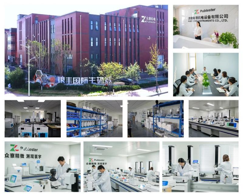 Pubtester Laboratory Electronic Plastic Film Rubber Tensile Strength Compression Elongation Material Testing Equipment China Manufacturer