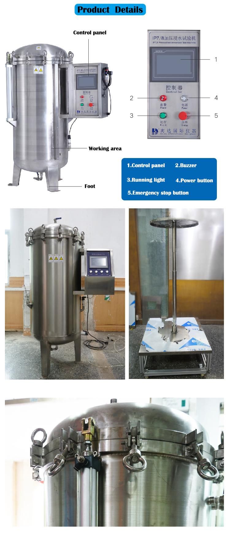 Laboratory Water Immersion Test Chamber Drip Rain Simulation Test Equipment