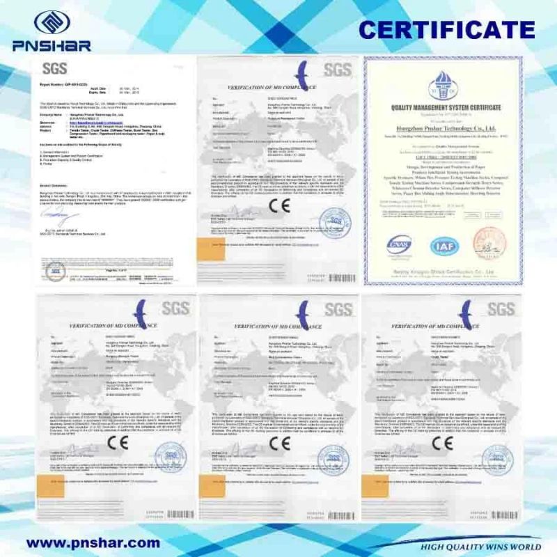 Corrugated Paperboard Ring Crush Testing Equipment for Ect Fct Pat CCT Cmt Testing