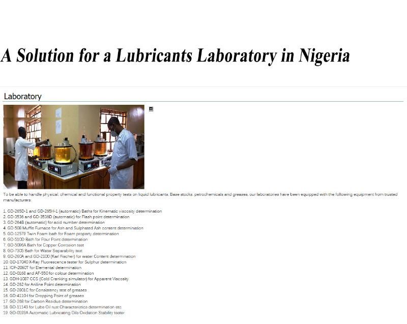 Automated Demulsibility Tester for Lubricating Oils