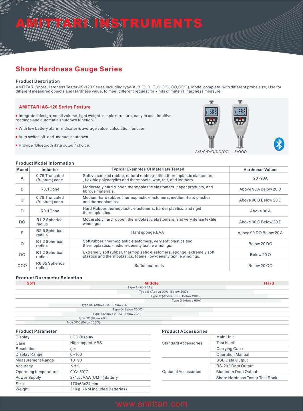 Digital Hard Rubber Hardness Tester/Meter