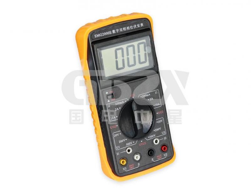 Portable 500V Digital Double Clamp Phase Voltammeter Calibrator