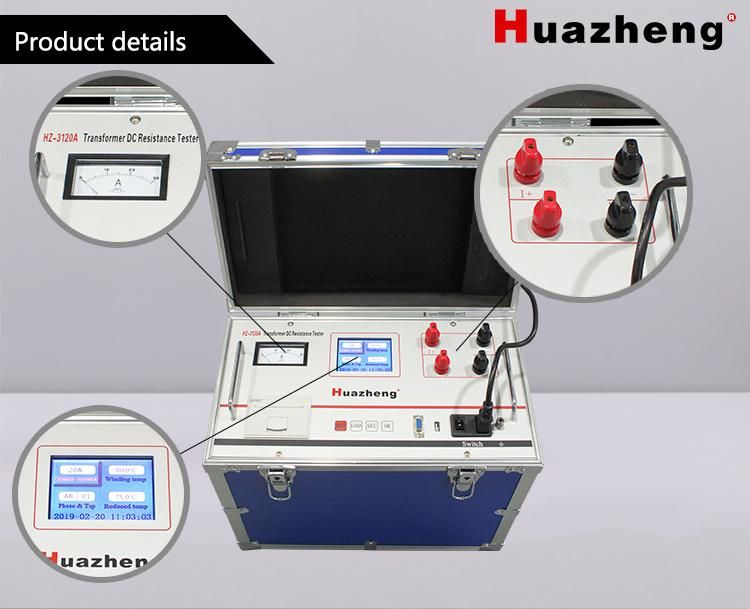 DC Resistance Tester Power Transformer Winding Resistance Test Device 10A