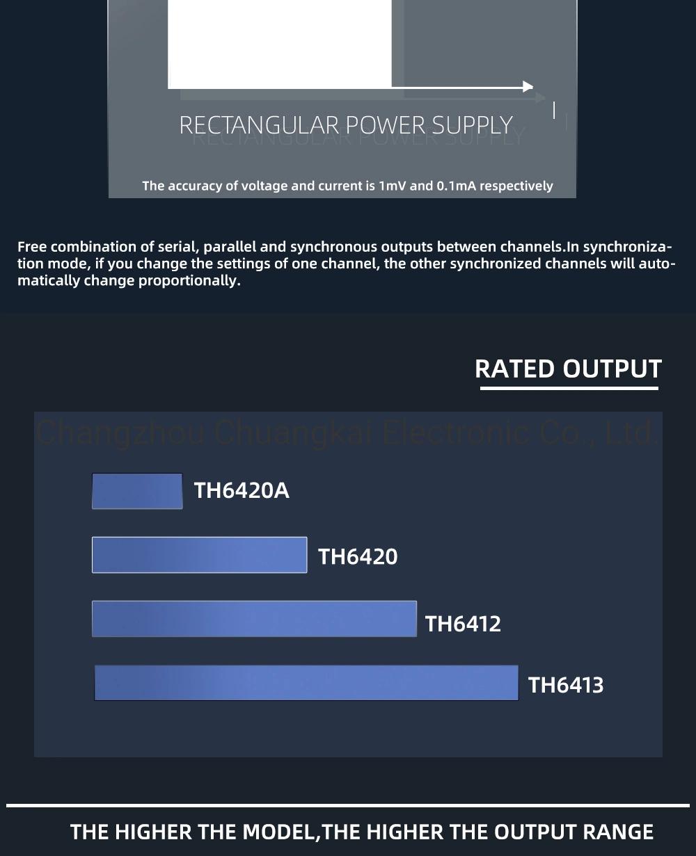 Th6413 Triple-Channel Programmable Linear DC Power Supply Power Source