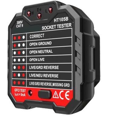 Socket Plug Tester Wall Socket Power Test UK Test Power Voltage