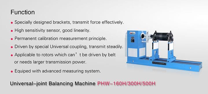 Universal Horizontal Balancing Machine for Rotor in 160 Kg