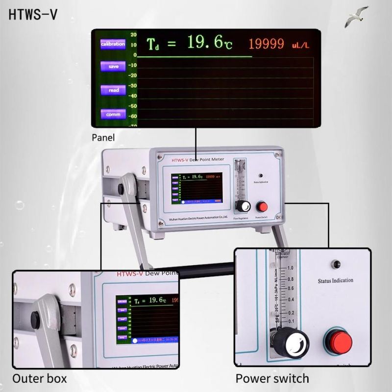 Htws-V Portable Sf6 Dew Point Analysis Instrument with Temperature Compensation Function