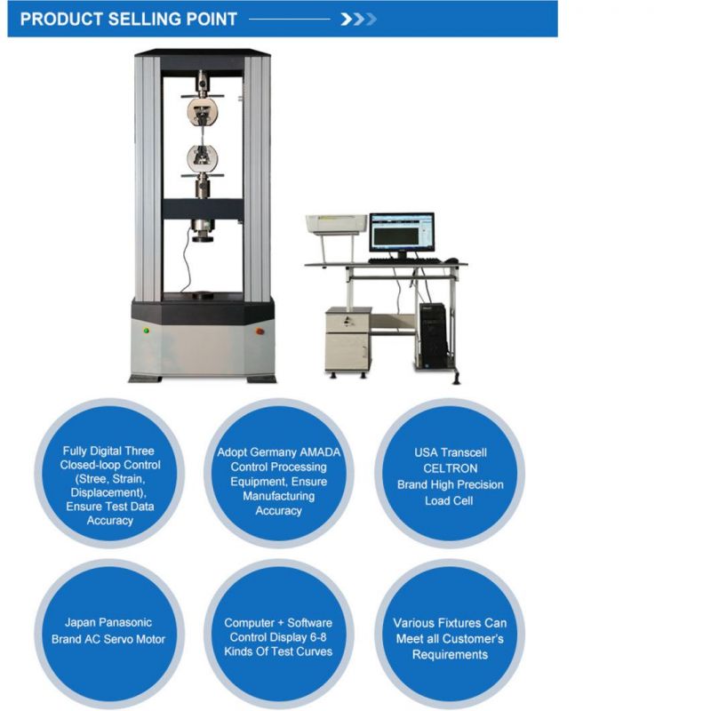 Servo Motor Control Single Column Computerized Bending Testing Machine