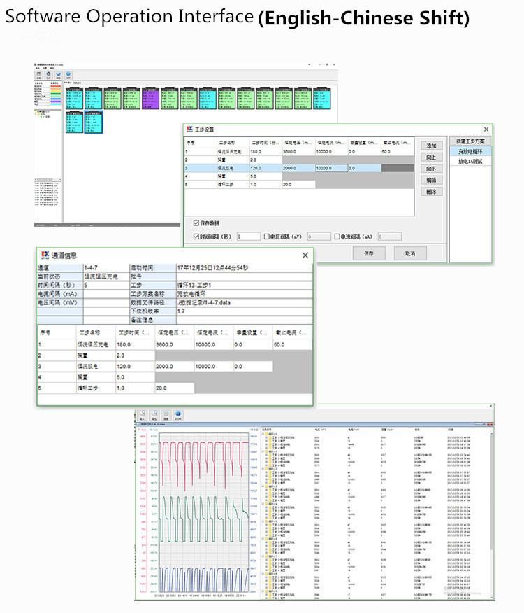 18650 26650 32650 LiFePO4 Nca Nmc NiMH NiCd Lithium Ion Battery Auto Cycle Charge Discharge Capacity Testing and Matching Analyzer