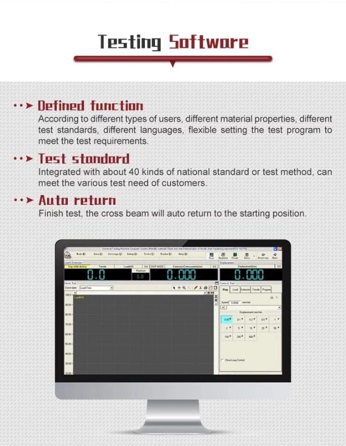 5kn Single Column Computer Control Electronic Universal Testing Machine