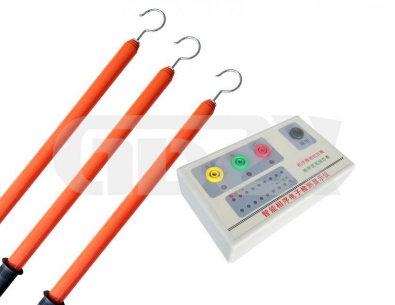6KV Red Portable High Voltage Phase Sequence Indicator