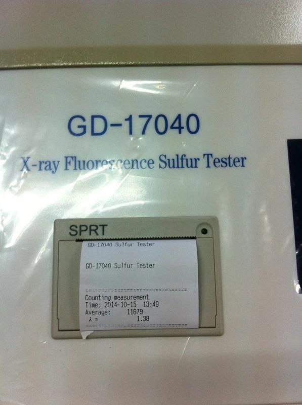 ASTM D4294 Gd-17040 X-ray Fluorescence Sulfur Content Tester / Oil Automatic Sulfur Analyzer