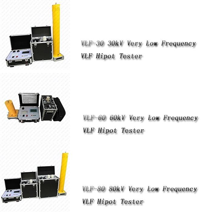 30~80kv Vlf AC Withstand High Voltage Vlf Cable Hipot Tester with Best Price