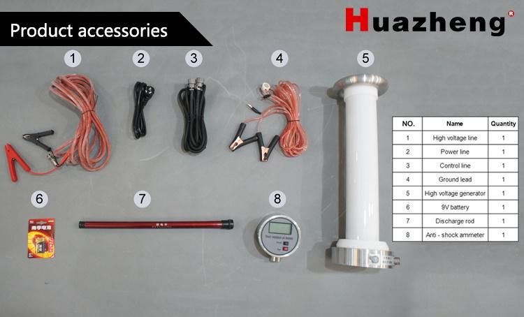 60kv 2mA Electrical Engineering on Site Hv DC Hipot Tester