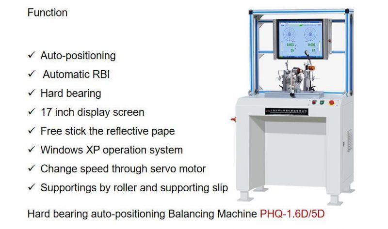 Armature Rotor Balancing Machine with Belt Drive