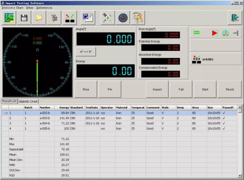 Jbw-300 Microcomputer Controlled Pendulum Automatic Metal Impact Tester