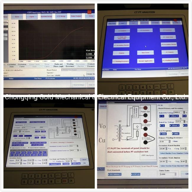 IEC Standards Variable Frequency Automatic Search CT Class/CT Secondary Burden Test/CT PT Analyzer Price