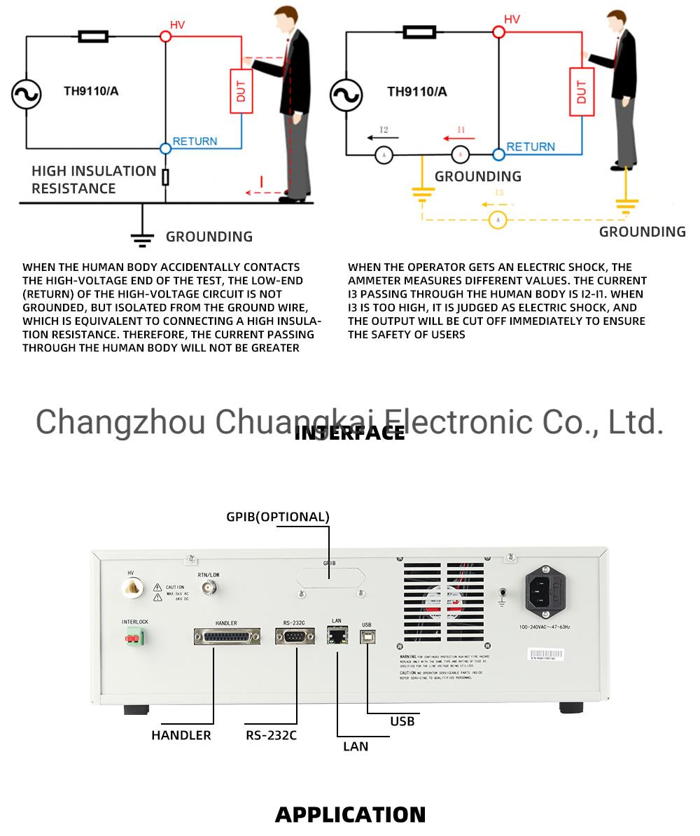 Th9110 High Voltage Floating Output AC/DC Safety Tester