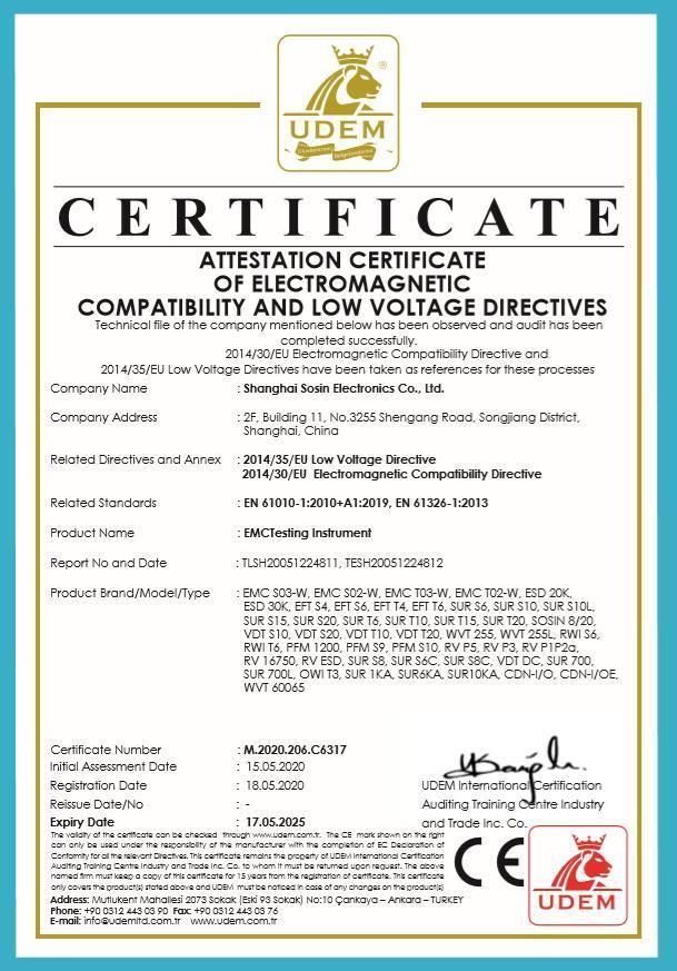 High Stability ESD Gun ESD 61000-4-2 with Contact and Air Discharge