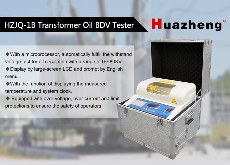 Portable Transformer Oil Bdv Tester Insulation Oil Dielectric Strength Meter
