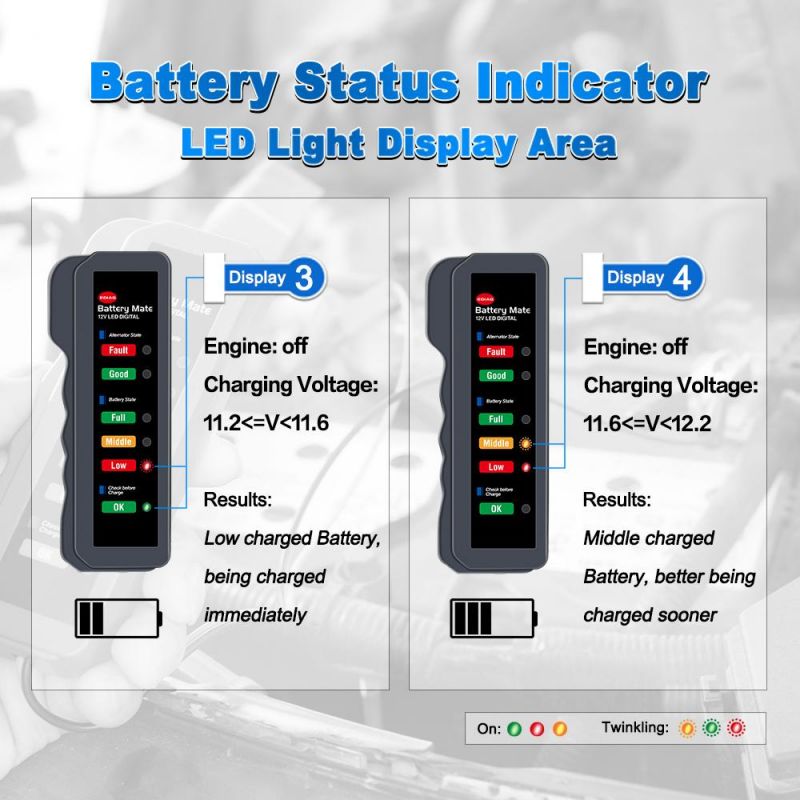 Ediag Bm310 Auto Battery Mate Supporting 12V Gasoline Car Motorcycle