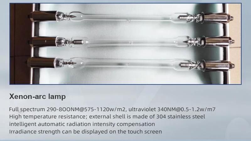 LCD Programmable Stainless Steel 304 Xenon Lamp Weathering Testing Chamber