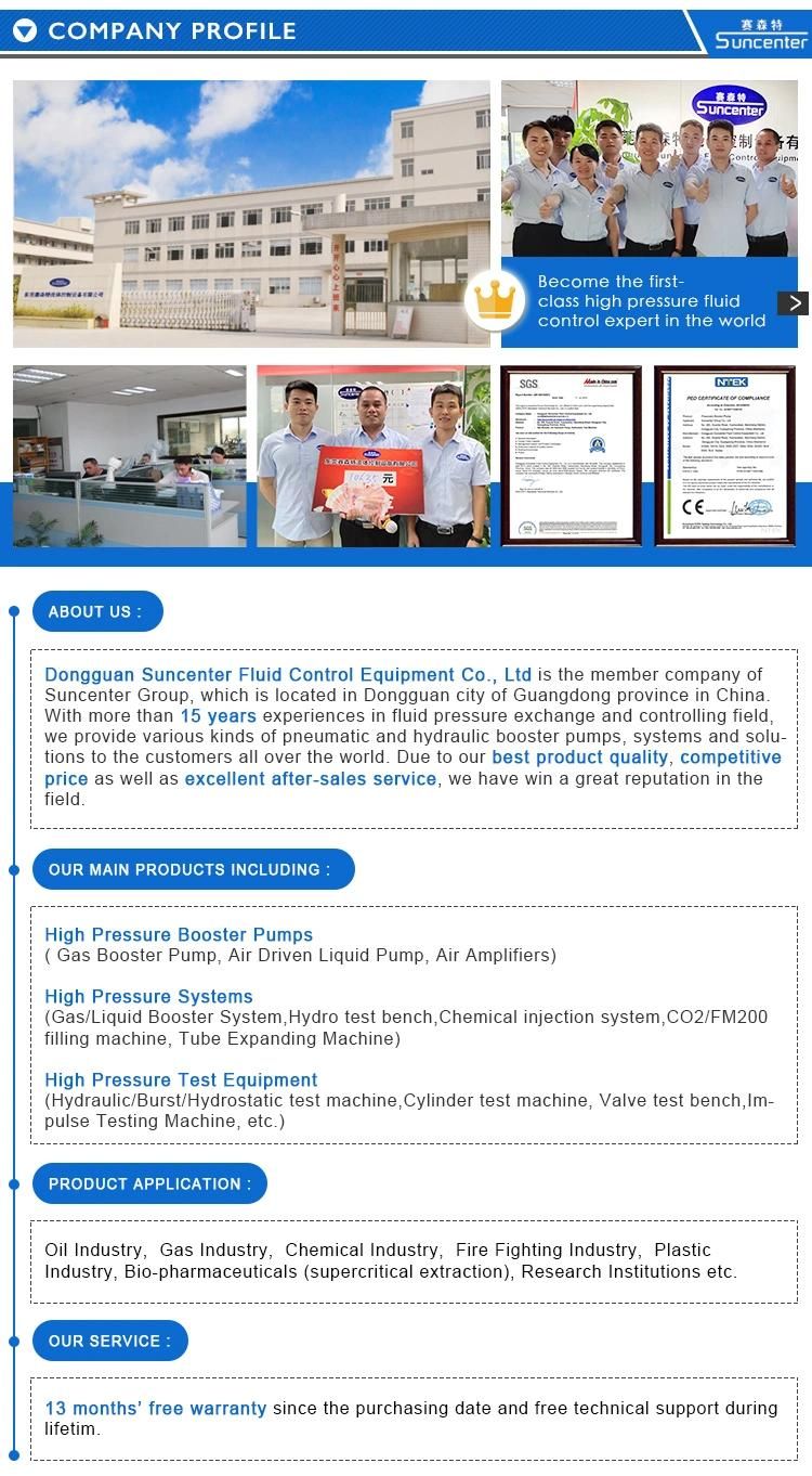 Suncenter Computer Control Model Safety Valve Test Bench for Gas and Hydraulic Pressure Testing