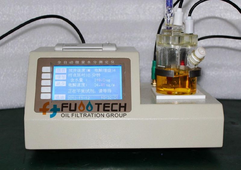 Professional Portable Transformer Liquid Oil Karl Fischer Digital Moisture Oil Water Dew Point Content Meter/Analyzer